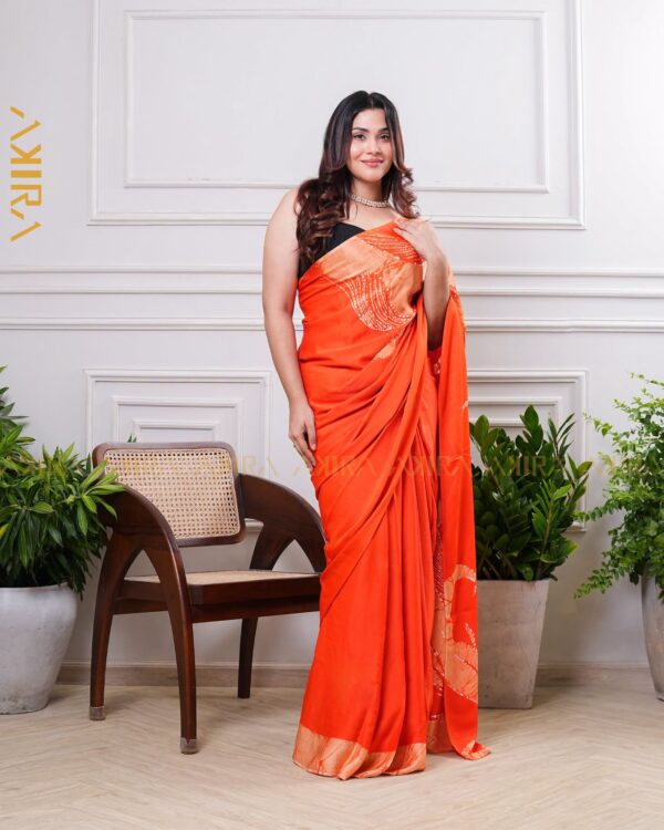 Silken Symphony Batik Saree