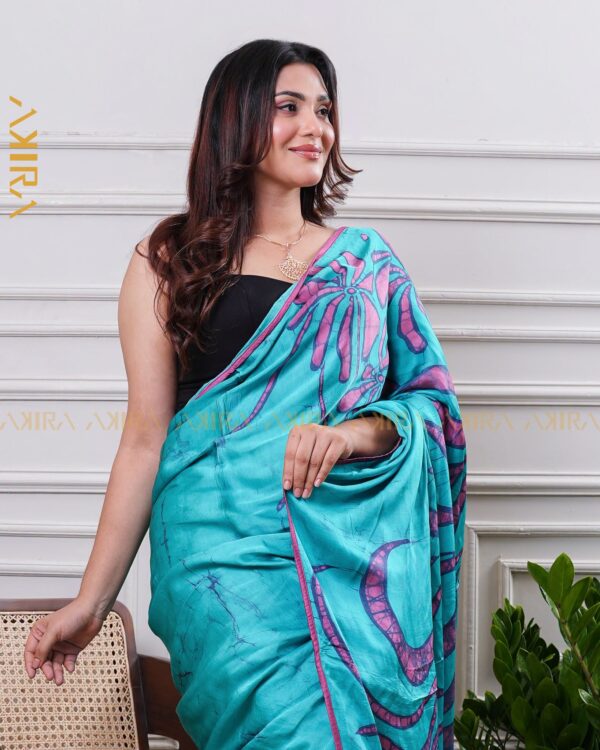 Silken Symphony Batik Saree