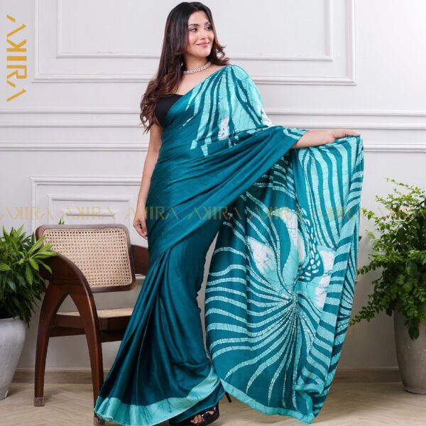 Silken Symphony Batik Saree