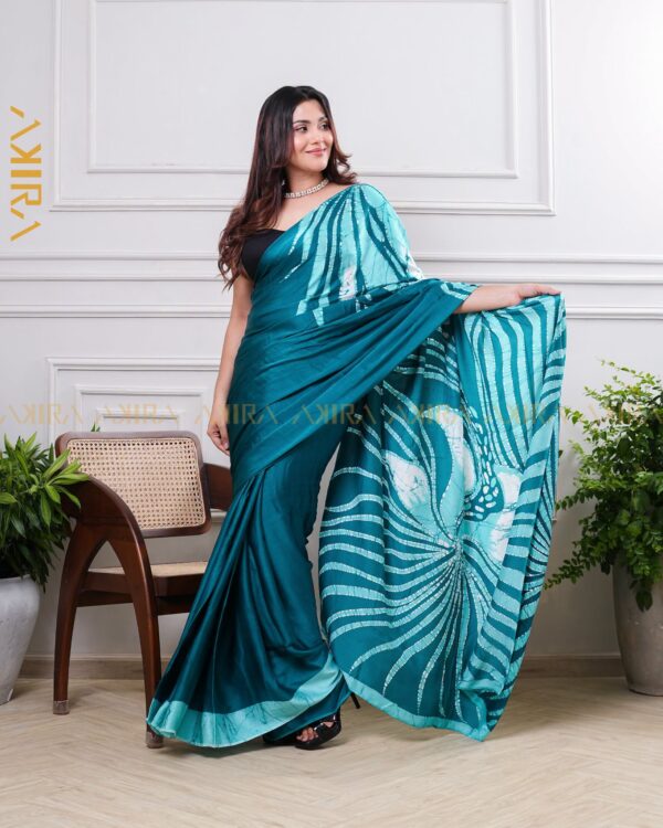 Silken Symphony Batik Saree