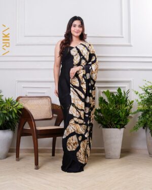 Silken Symphony Batik Saree