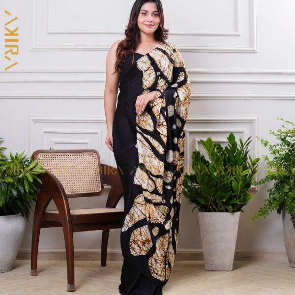 Silken Symphony Batik Saree