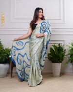 Silken Symphony Batik Saree
