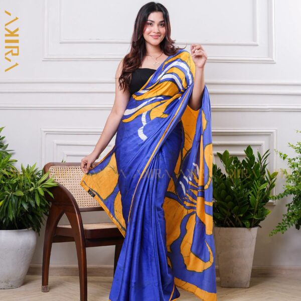 Silken Symphony Batik Saree