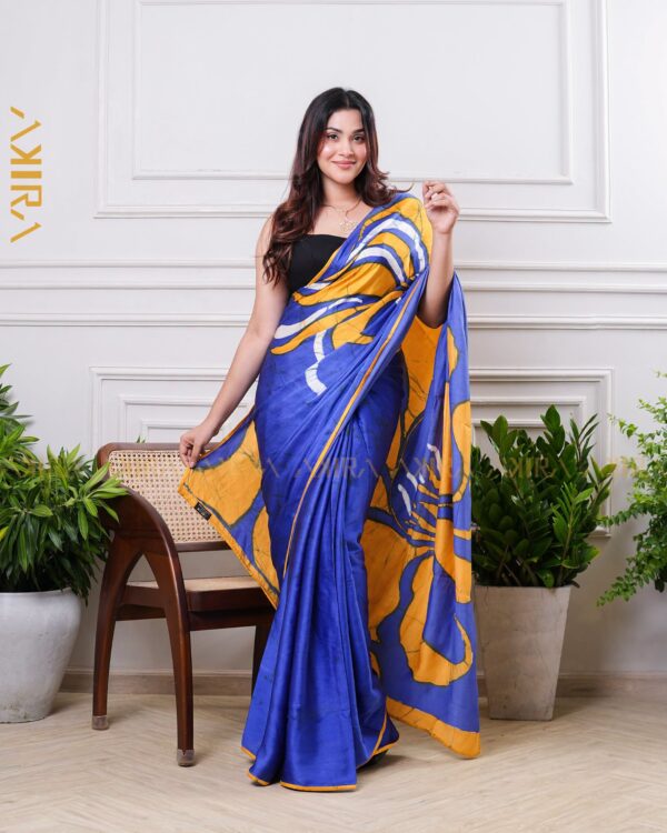 Silken Symphony Batik Saree