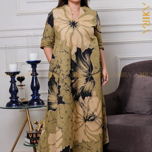 Canyon Glow Silk Dress