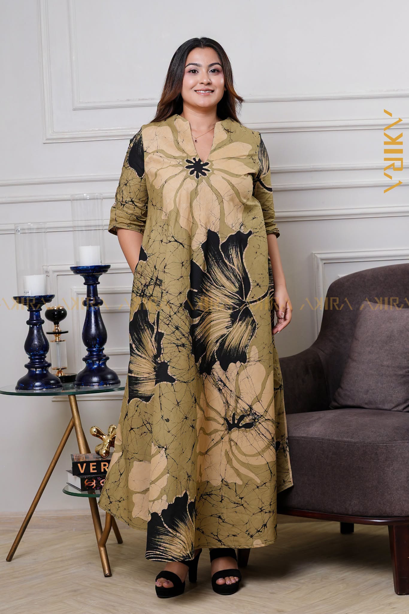 Canyon Glow Silk Dress
