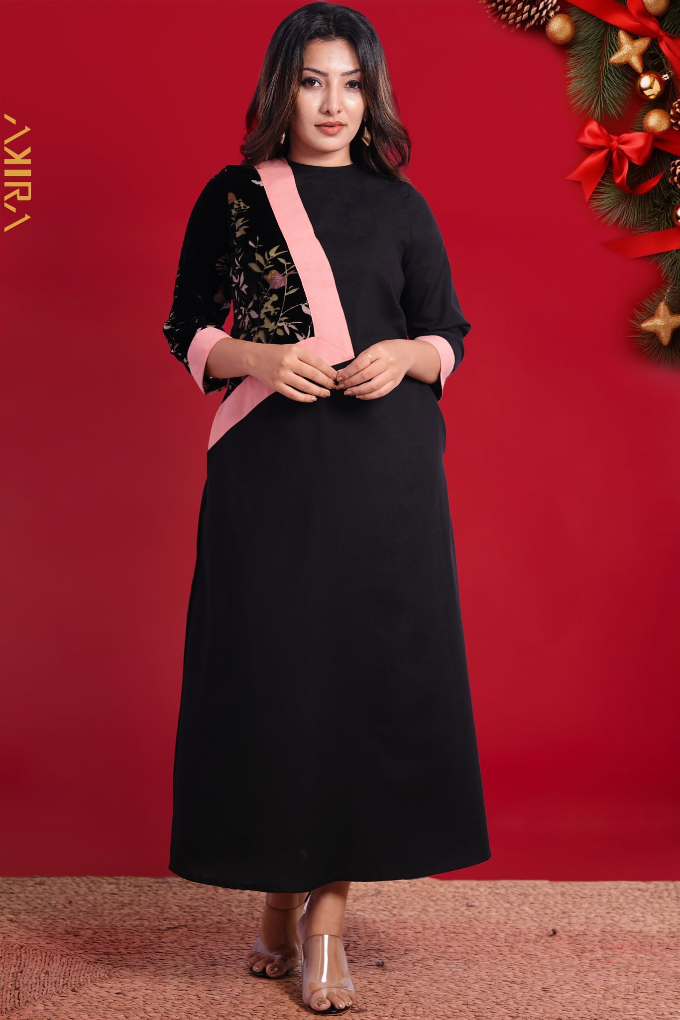Iconic Drape Festive Dress