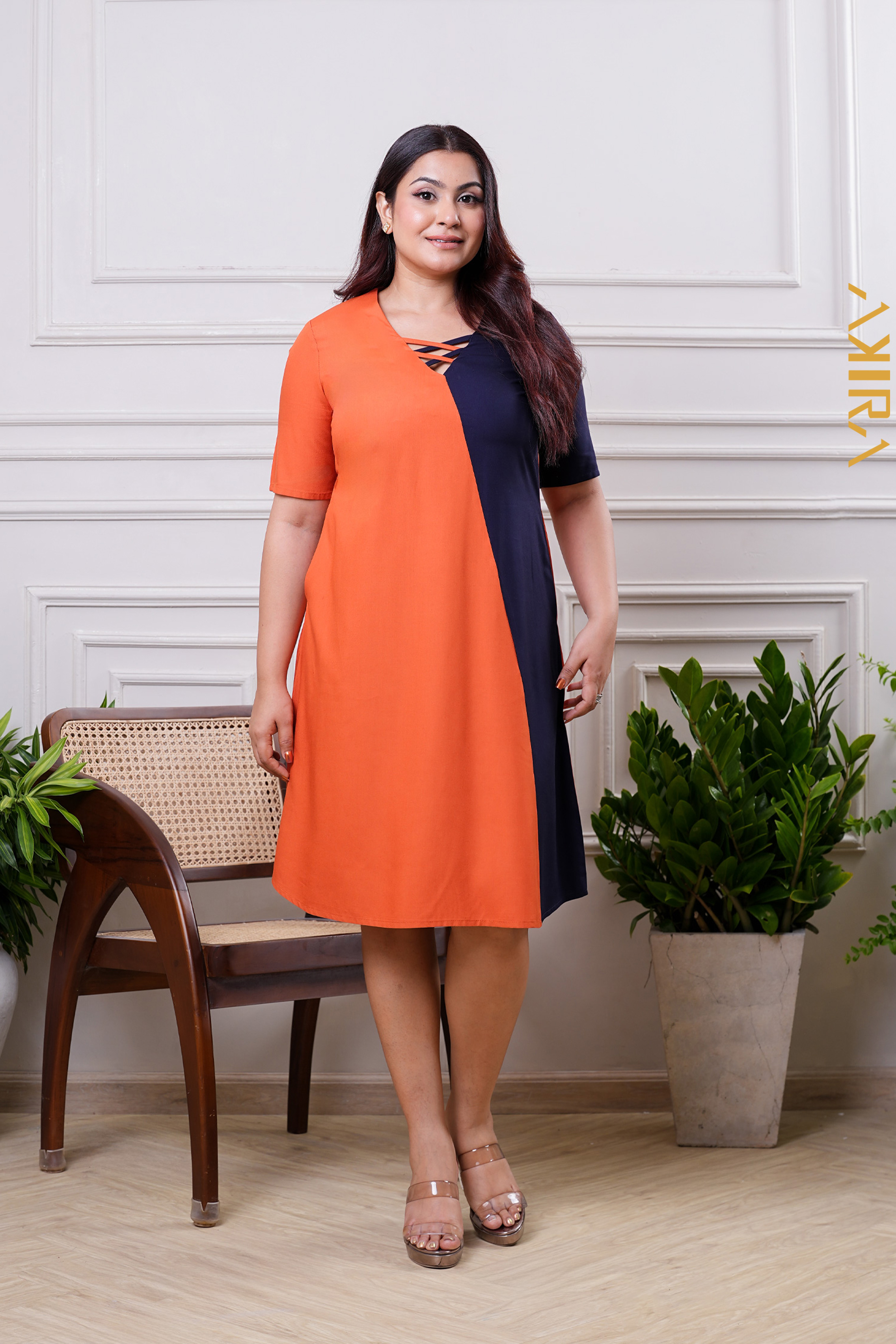 Heliconia Sun Linen Dress