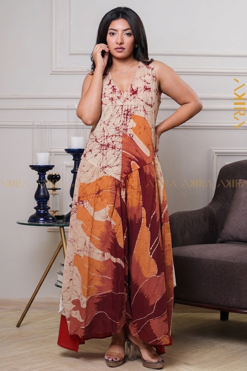 Angelina Evening Batik Dress