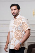 Ivory Men Batik Shirt