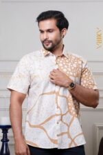 Ivory Men Batik Shirt