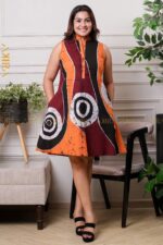 Saffron Evening Batik Dress
