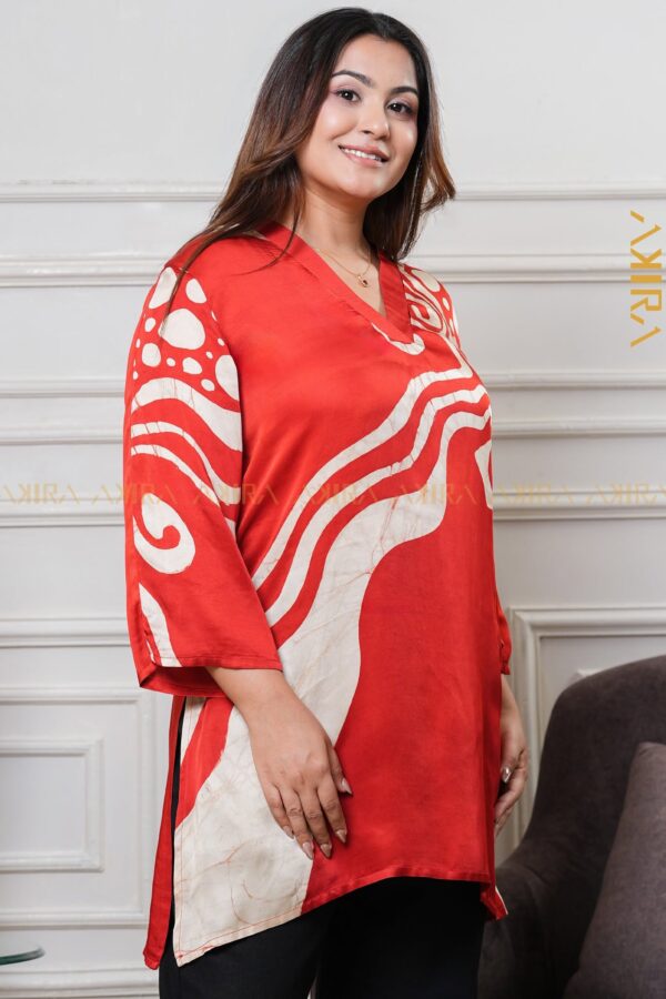 Orchid Dahlia Silk Top