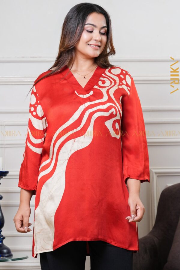 Orchid Dahlia Silk Top