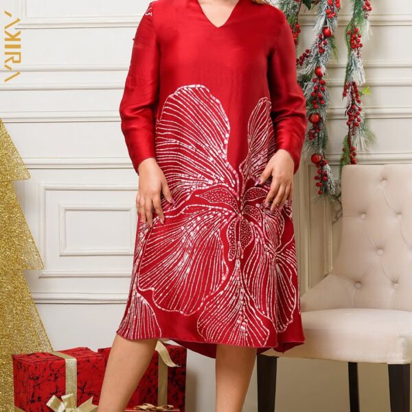 Evarose silk party dress