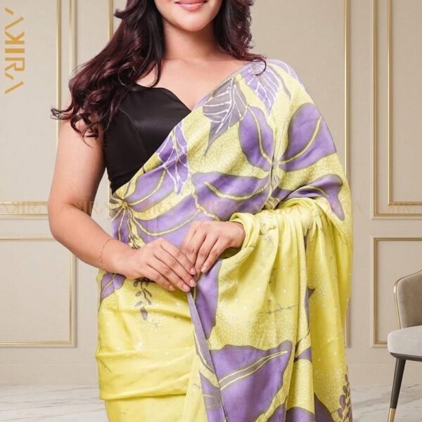 Silken Symphony Batik Saree