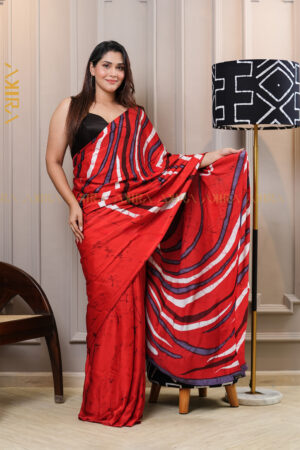 Silken Symphony Batik Saree