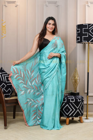 Silken Symphony Batik Saree
