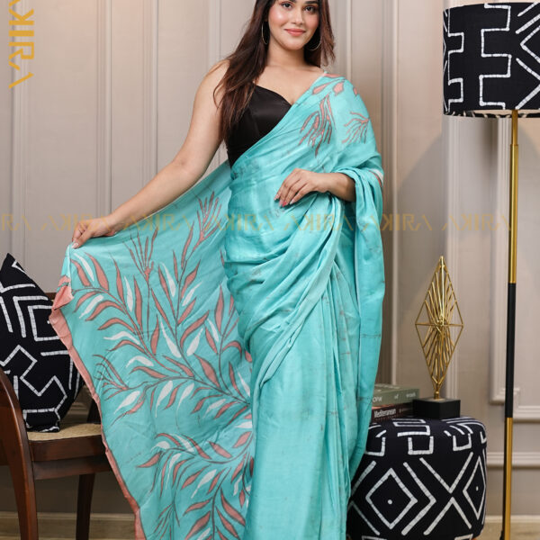 Silken Symphony Batik Saree