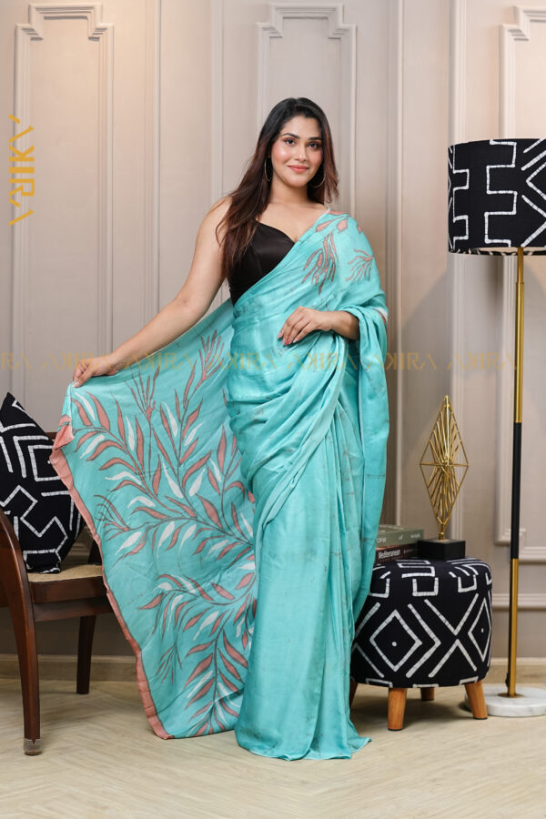 Silken Symphony Batik Saree