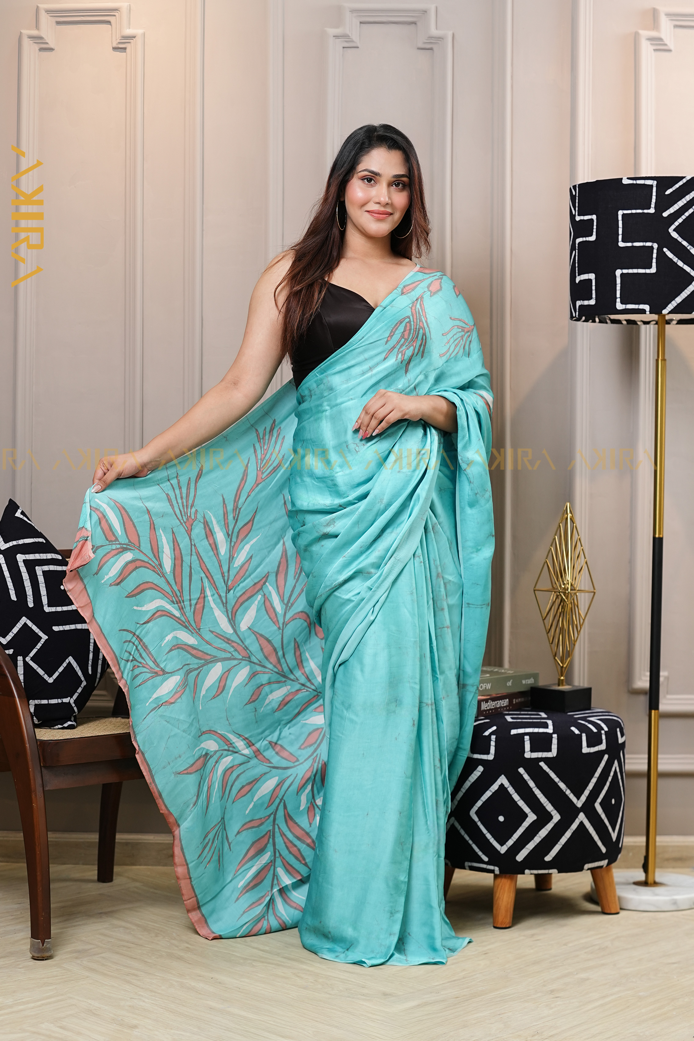 Silken Symphony Batik Saree