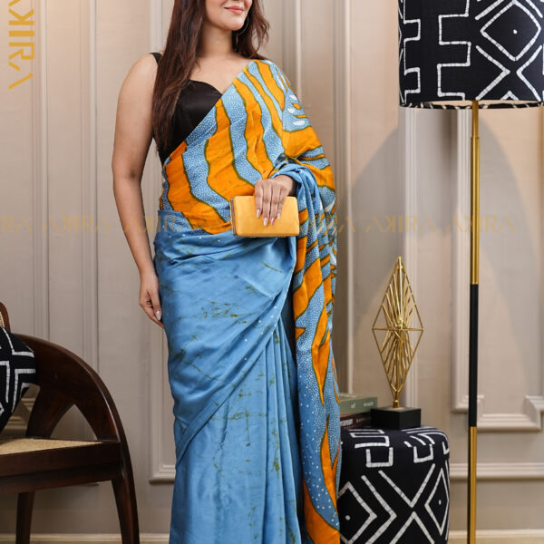 Silken Symphony Batik Saree