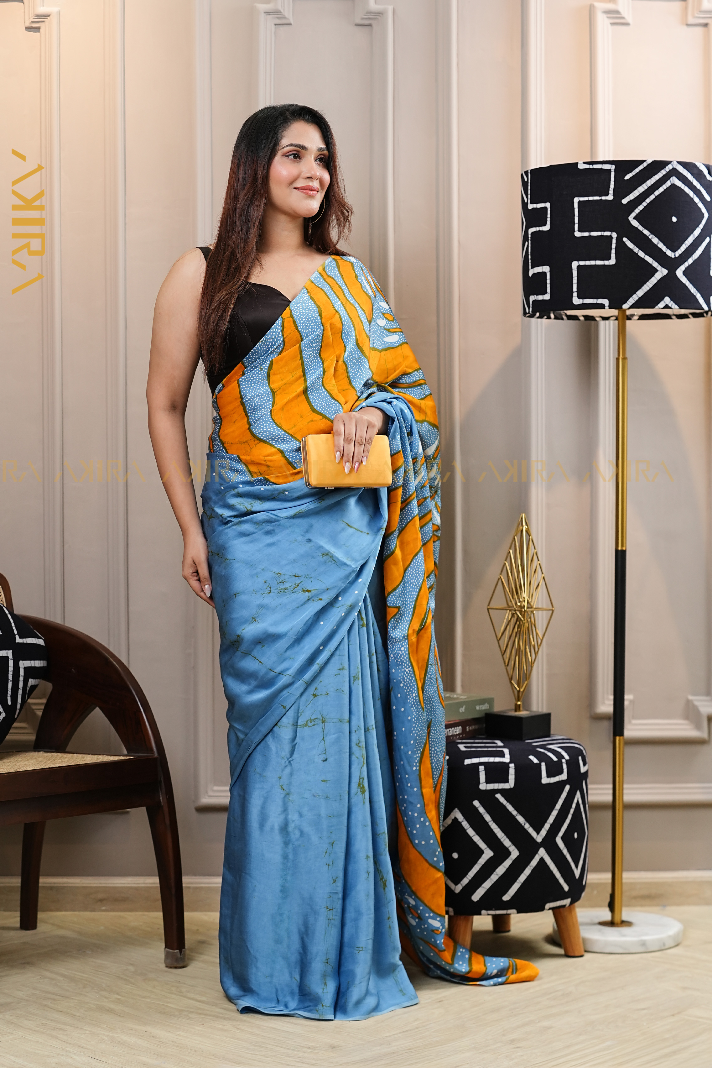 Silken Symphony Batik Saree