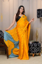 Silken Symphony Batik Saree