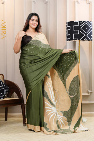 Silken Symphony Batik Saree