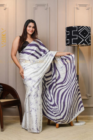 Silken Symphony Batik Saree