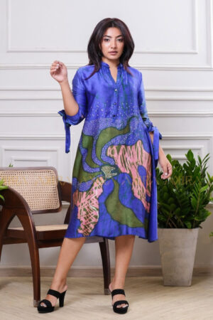 Oceanic Flora Silk Dress