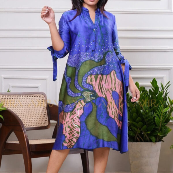 Oceanic Flora Silk Dress