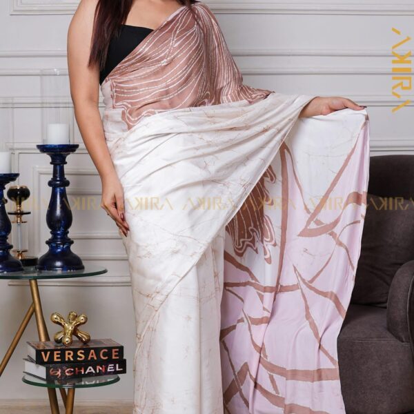 Silken Symphony Batik Saree