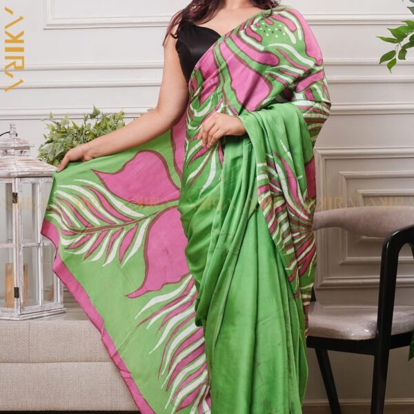 Silken Symphony Batik Saree