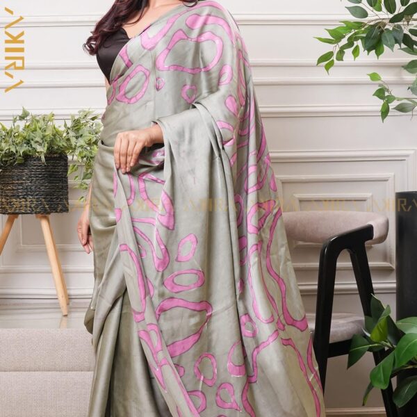 Silken Symphony Batik Saree