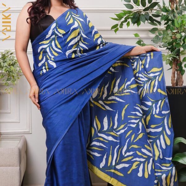 Silken Symphony Batik Saree
