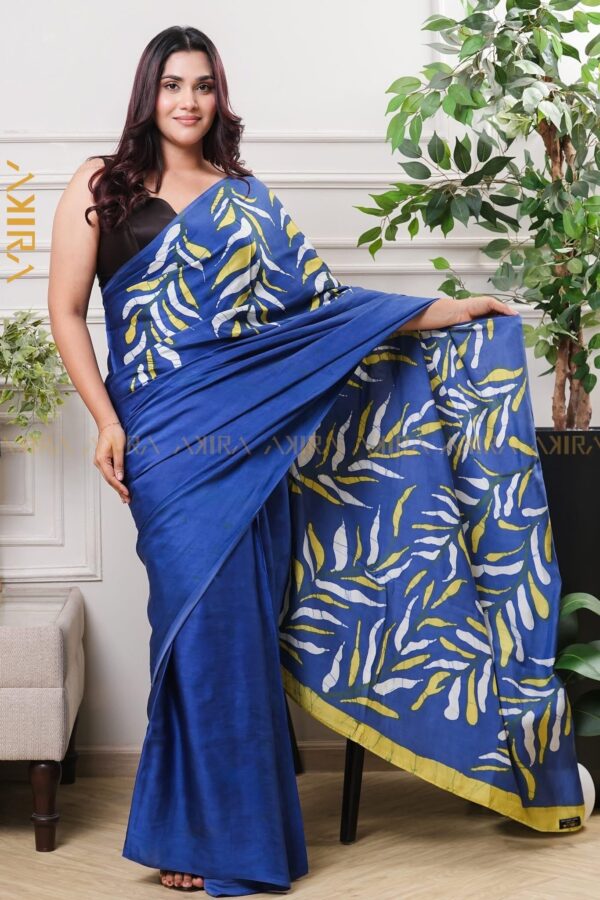 Silken Symphony Batik Saree