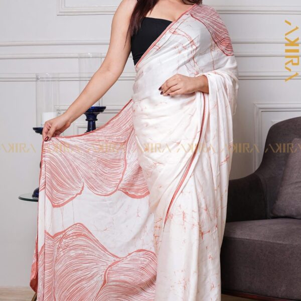 Silken Symphony Batik Saree