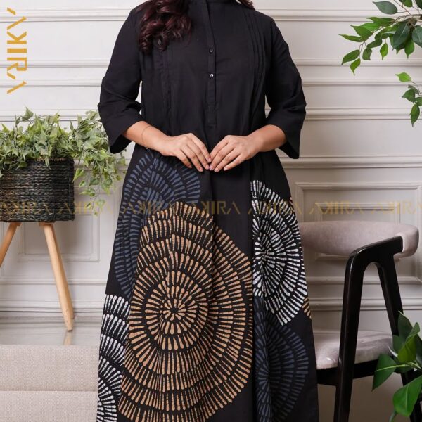 Dark Sienna Batik Dress