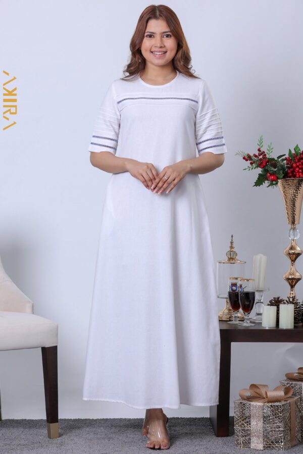 White Affair Detail Dress