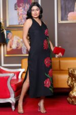 Winterberry Daisy Painted Dress