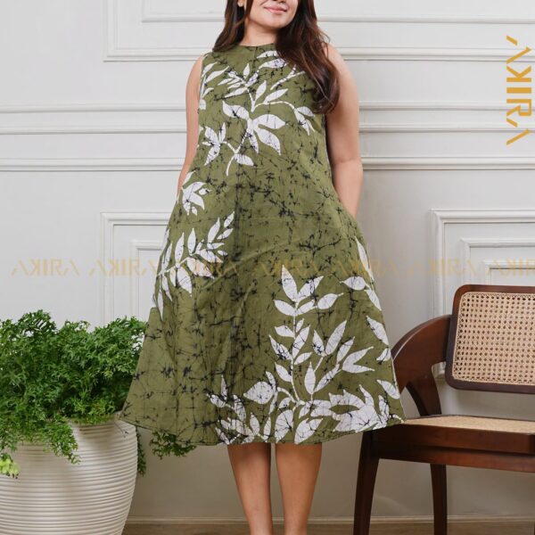 Clematis Charm Batik Dress
