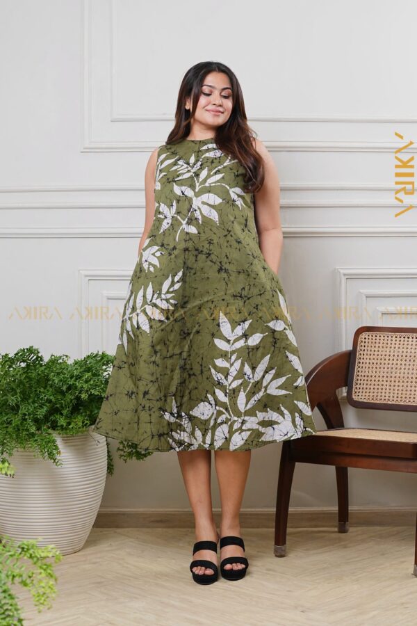 Clematis Charm Batik Dress