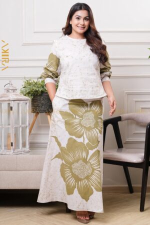 Dyna Floral Batik Skirt