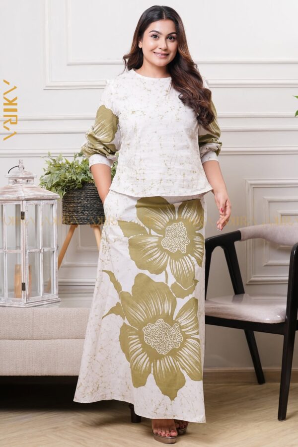 Dyna Floral Batik Skirt
