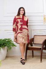 Twlight Detail Silk Dress