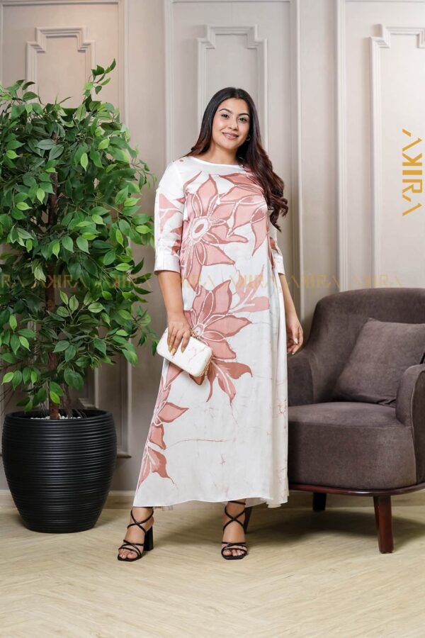 Saffron Iris Silk Party  Dress