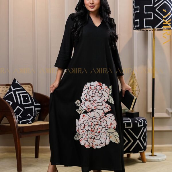 Roselina Designer Batik Detail Dress