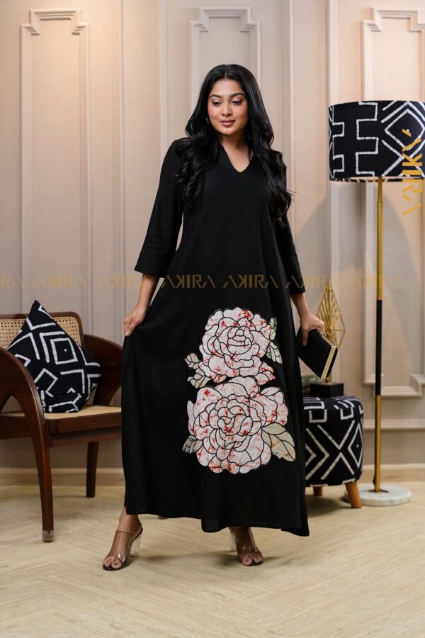 Roselina Designer Batik Detail Dress